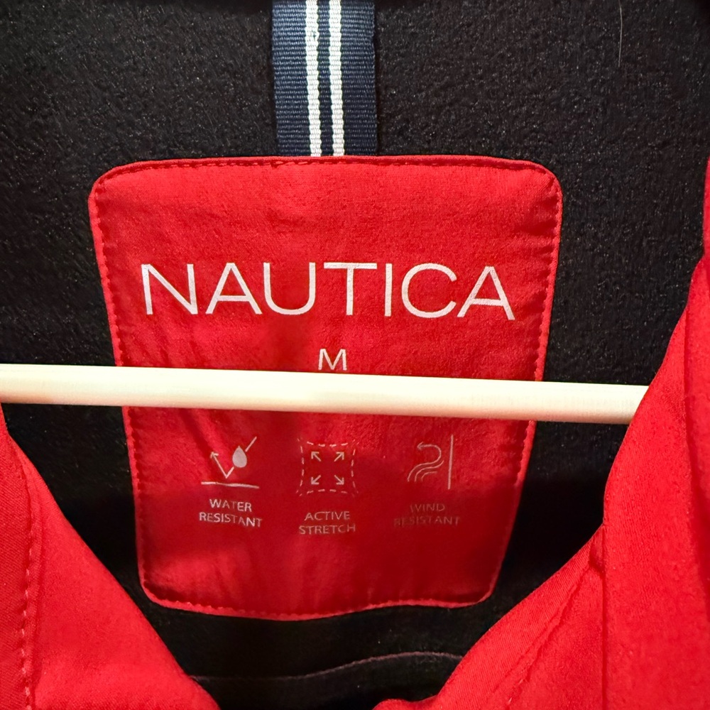 Nautica Men’s Red and Gray Lightweight Softshell Jacket - Picture 3 of 3